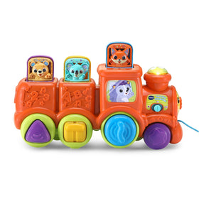 VTech Pop and Sing Animal Train animals pop up for peekaboo play
