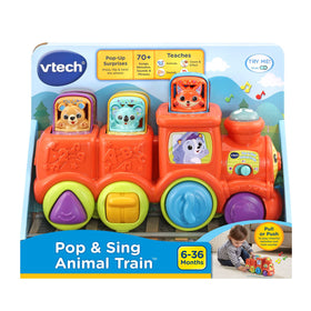 VTech Pop and Sing Animal Train battery demo powers regular play