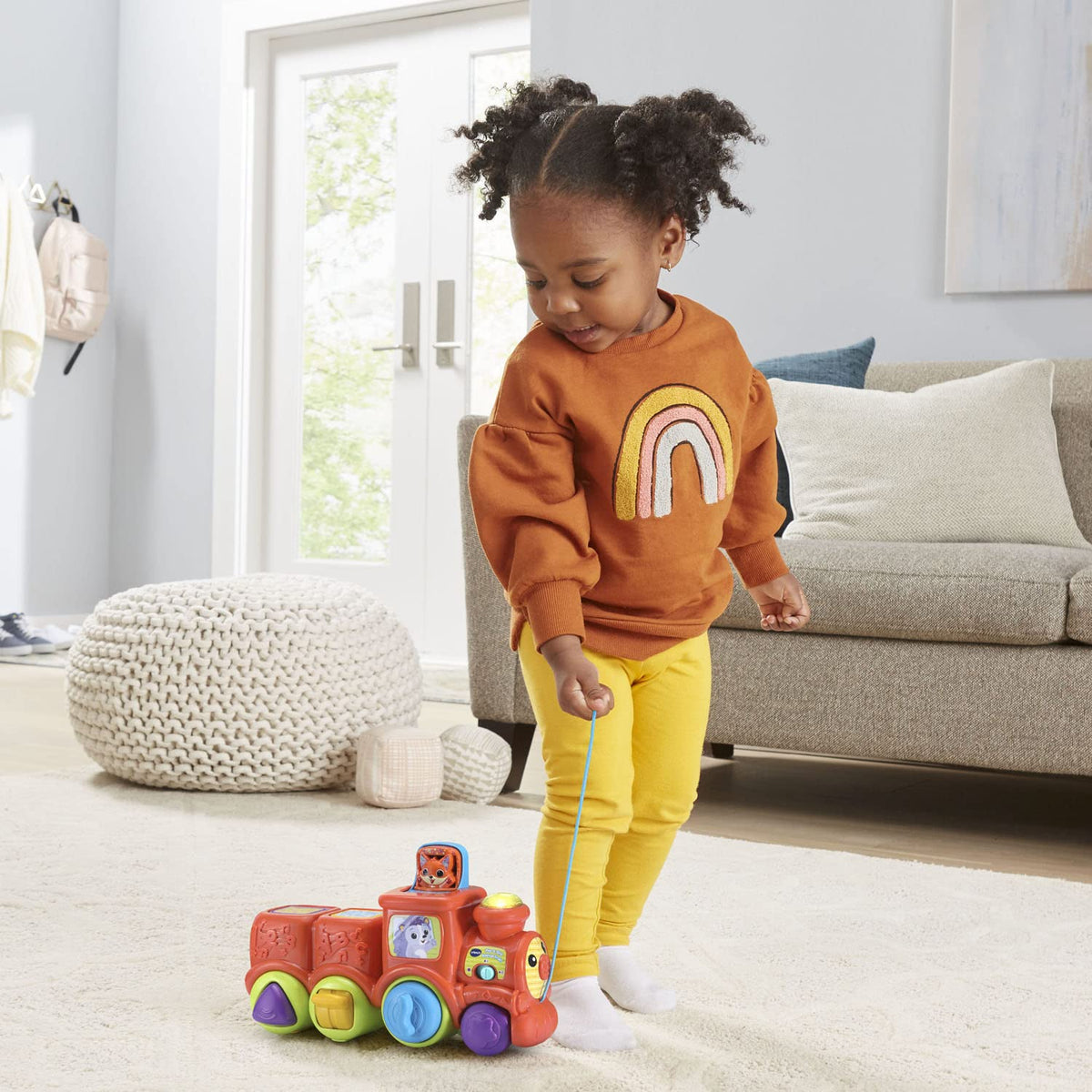 VTech Pop and Sing Animal Train pull-along mode triggers sound effects