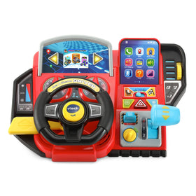 VTech Race and Discover Driver front panel with colorful game screen for imaginative play