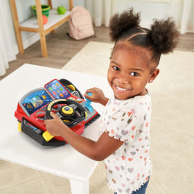 VTech Race and Discover Driver three tracks showing progression and race play