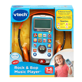 VTech Rock and Bop Music Player blue kids dancing during song time.