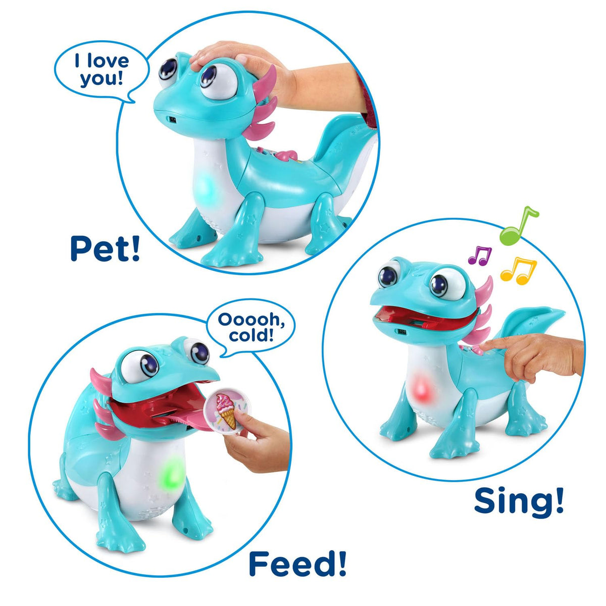 VTech Sandy Snacks-a-Lot shares thoughts on foods with color and flavor.