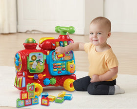 VTech Sit-To-Stand Alphabet Train ten activities boosting early literacy