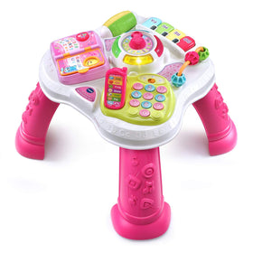 VTech learning panel with six stations fosters early skills