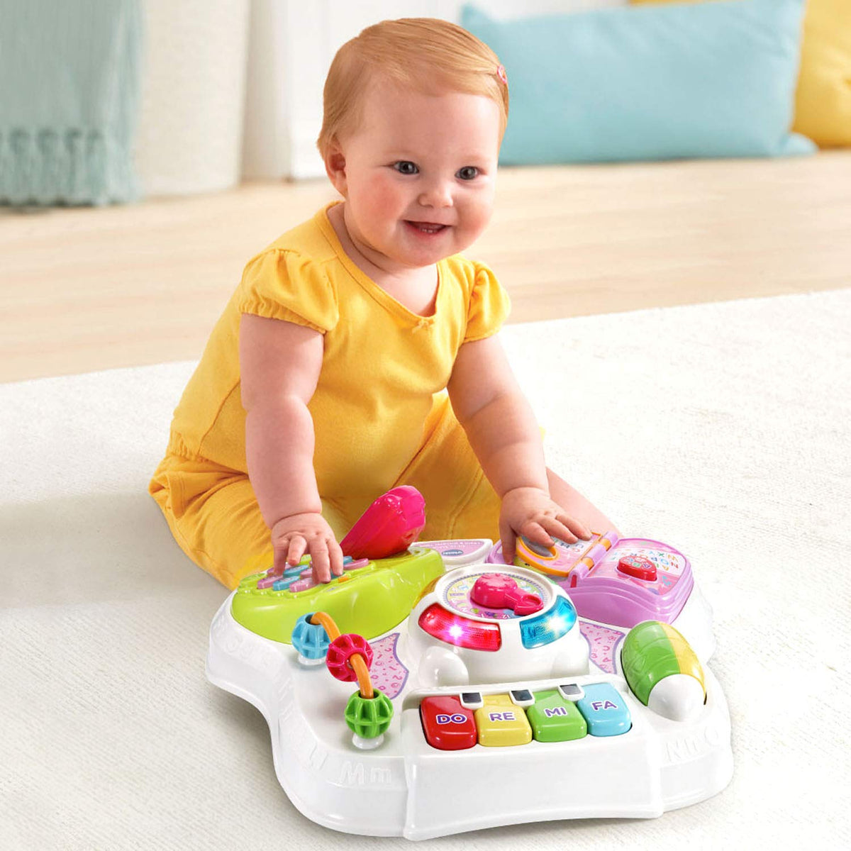VTech light-up piano keys invite musical exploration and cause-and-effect learning