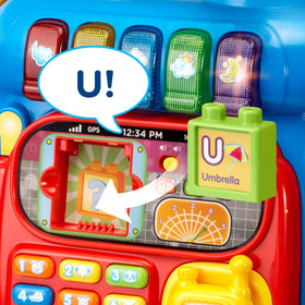 VTech Alphabet Train blue walker mode ready for toddler exploration.