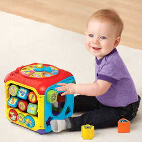 VTech Sort and Discover Cube red book page reveals rhymes