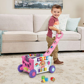 Bead maze and gears provide tactile challenges that reward fine motor skills