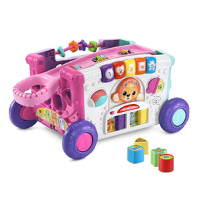 VTech Sort and Discover Wagon pink lion head, colorful play for imaginative discovery