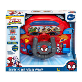 VTech Spidey to the Rescue Driver hero-villain battles in play