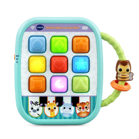 VTech Squishy Lights tablet front view; soft, interactive keys promote fine motor play.