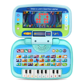 VTech Swipe and Learn Smarties Laptop letters animation supports word recognition.