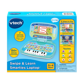 VTech Swipe and Learn Smarties Laptop piano keys for interactive music exploration.
