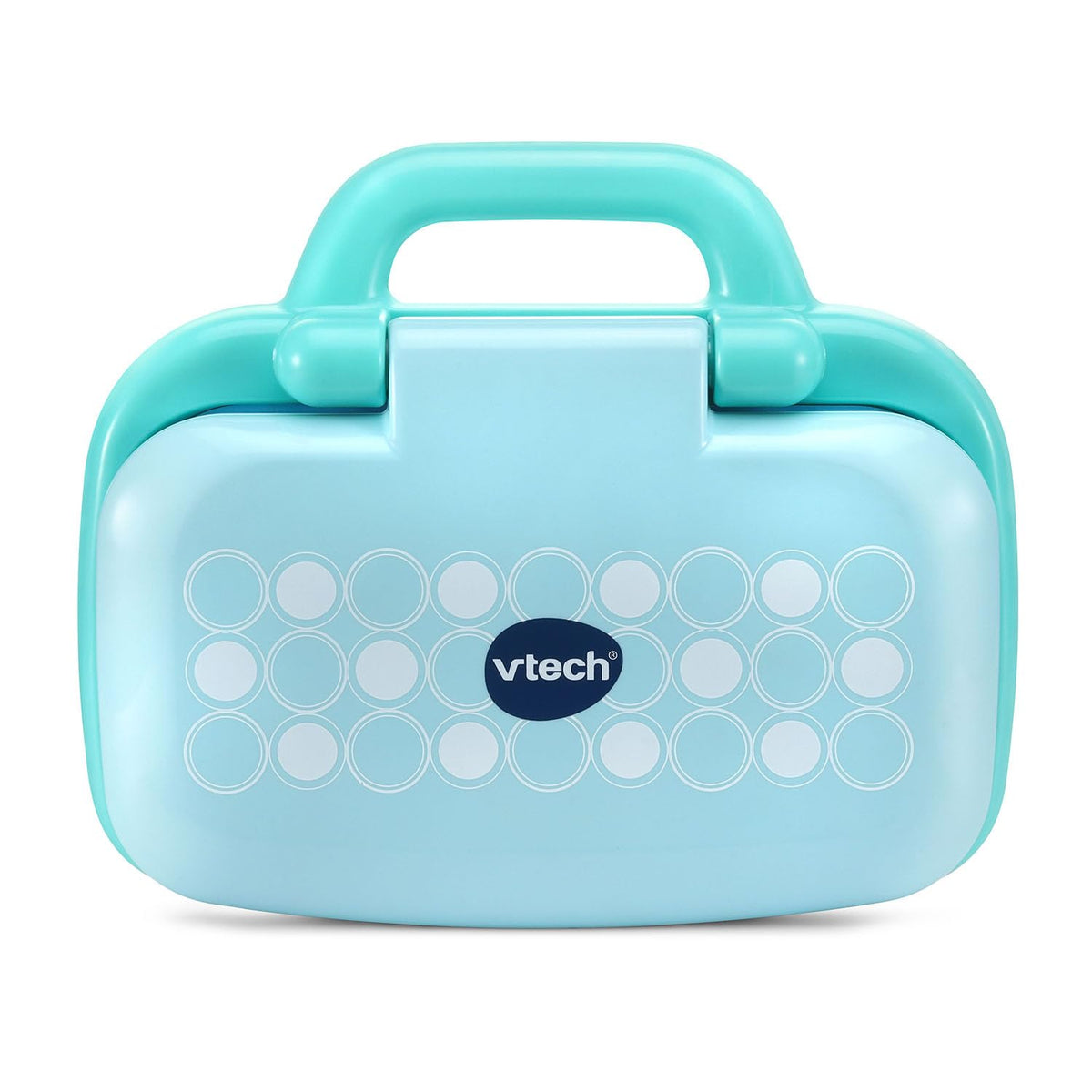 VTech Swipe and Learn Smarties Laptop stage mode with a music performance scene.