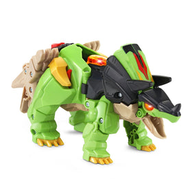 VTech Switch and Go Boost Sail lights up during playtime featuring Lightning Spinosaurus.