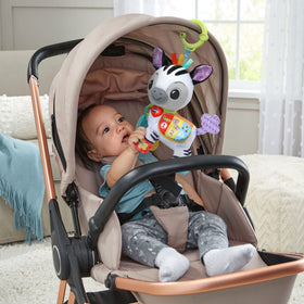 VTech Take Me With You Zebra flashing light adds attention cues