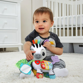 VTech Take Me With You Zebra peek-a-boo buttons teach colors and numbers