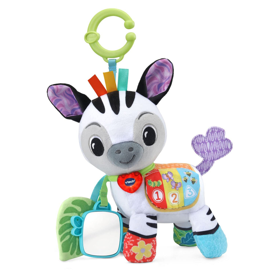 VTech Take Me With You Zebra soft plush for tactile play