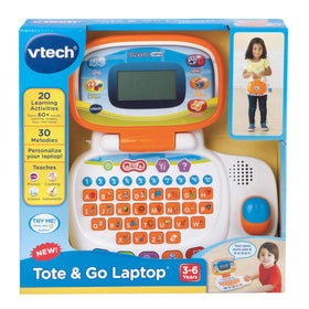 VTech Tote and Go Laptop orange customization screen for personalization