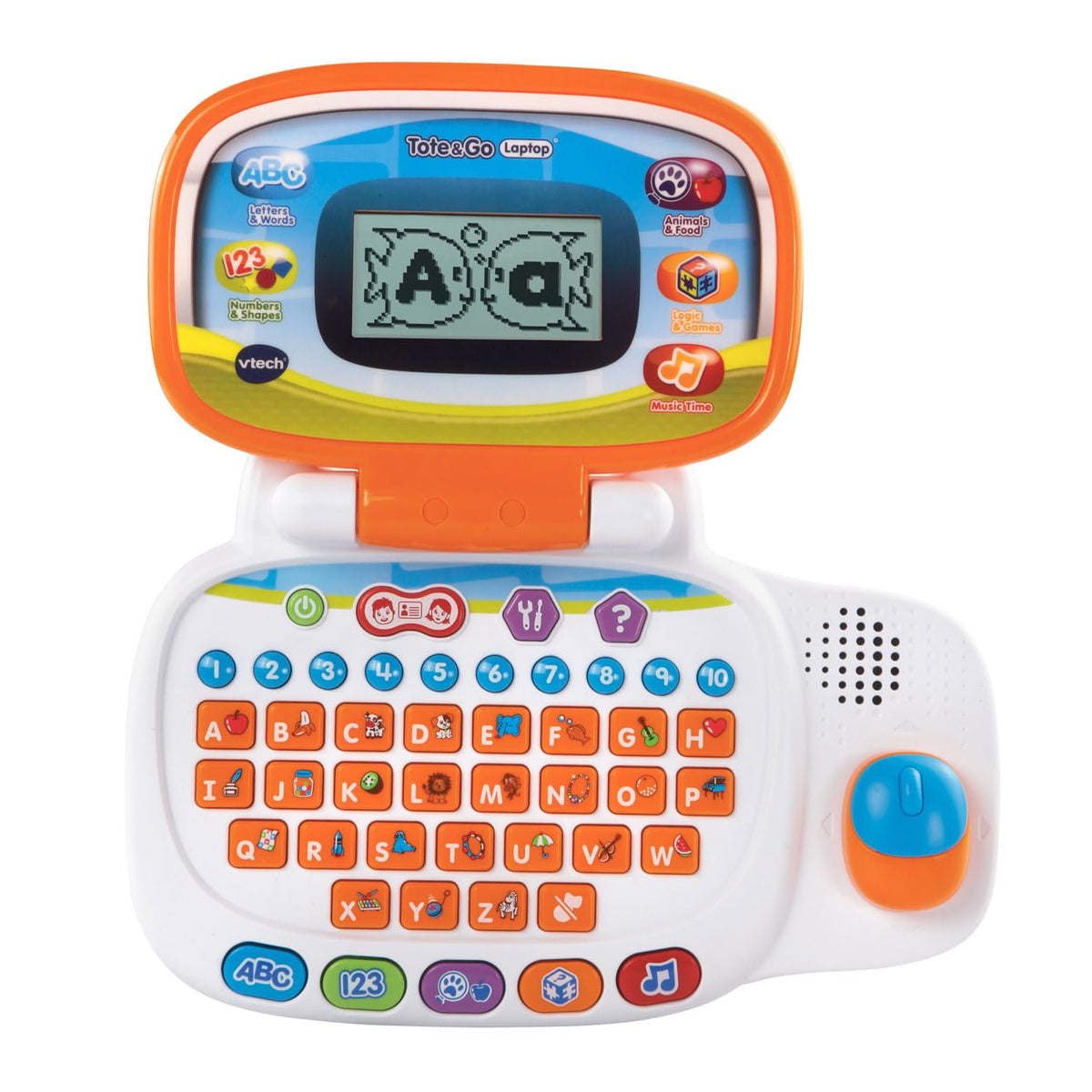 VTech Tote and Go Laptop orange front view for on-the-go learning