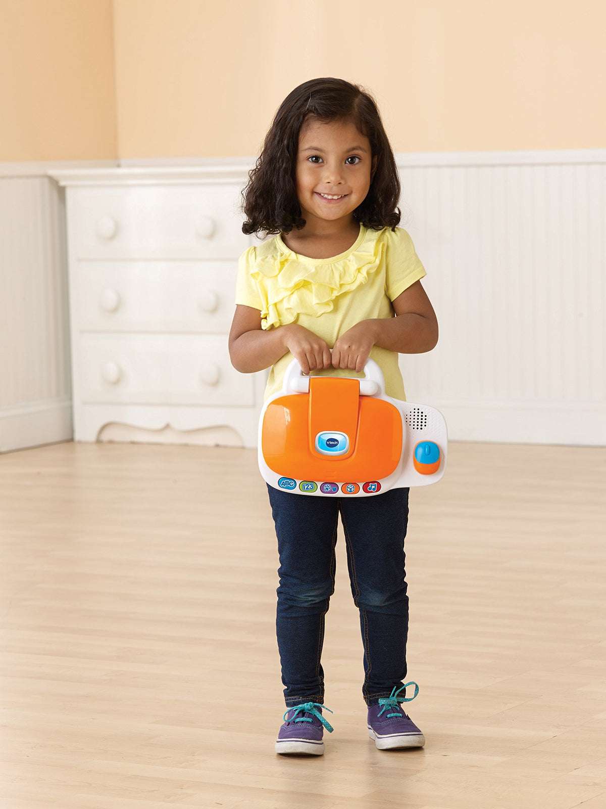 VTech Tote and Go Laptop orange melodies on the go for engagement