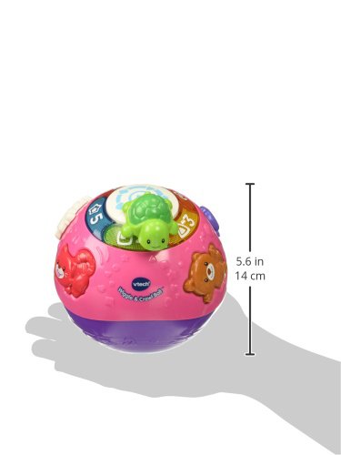 VTech Wiggle and Crawl Ball Purple flashing lights during playtime