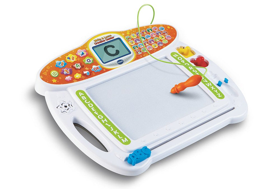 VTech Write and Learn Creative Center White front view supports early writing practice