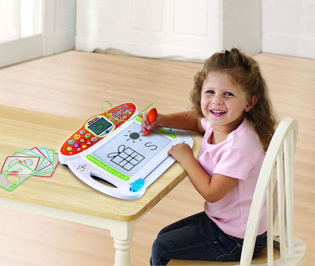VTech Write and Learn Creative Center White name customization teaches writing names step by step