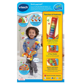 VTech Zoo Jamz Tiger Rock Guitar orange play mode for ready-to-rock fun
