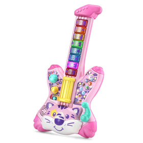 VTech Zoo Jamz Tiger Rock Guitar slider demonstrates strumming and melody creation for little players.