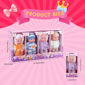 Vueos handmade outfits showcase four colorful clothes for dolls