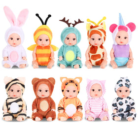 Vueos mini doll in bee outfit inspires imaginative play and fine motor practice