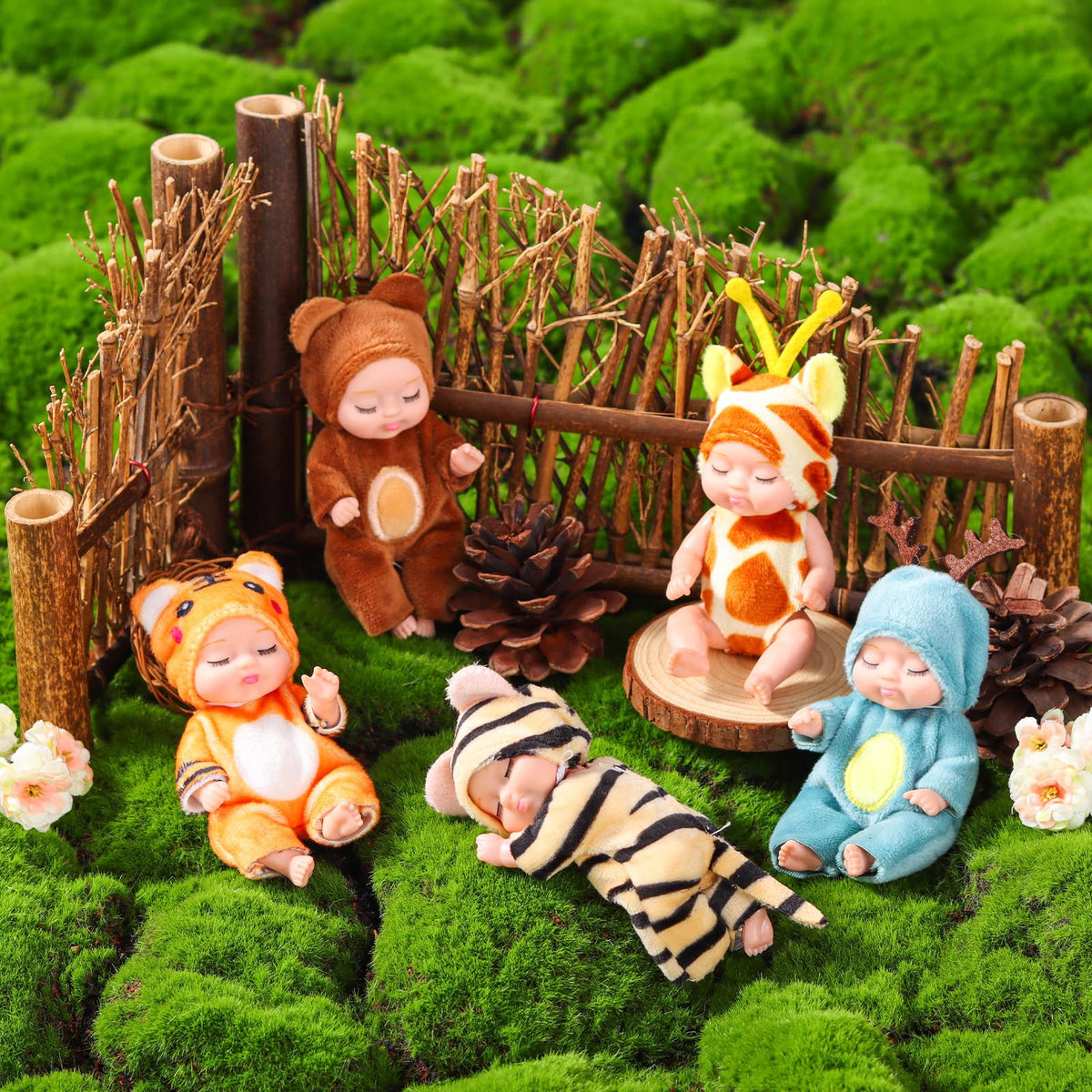 Vueos mini reborn doll leopard outfit adds playful exploration and dressing up