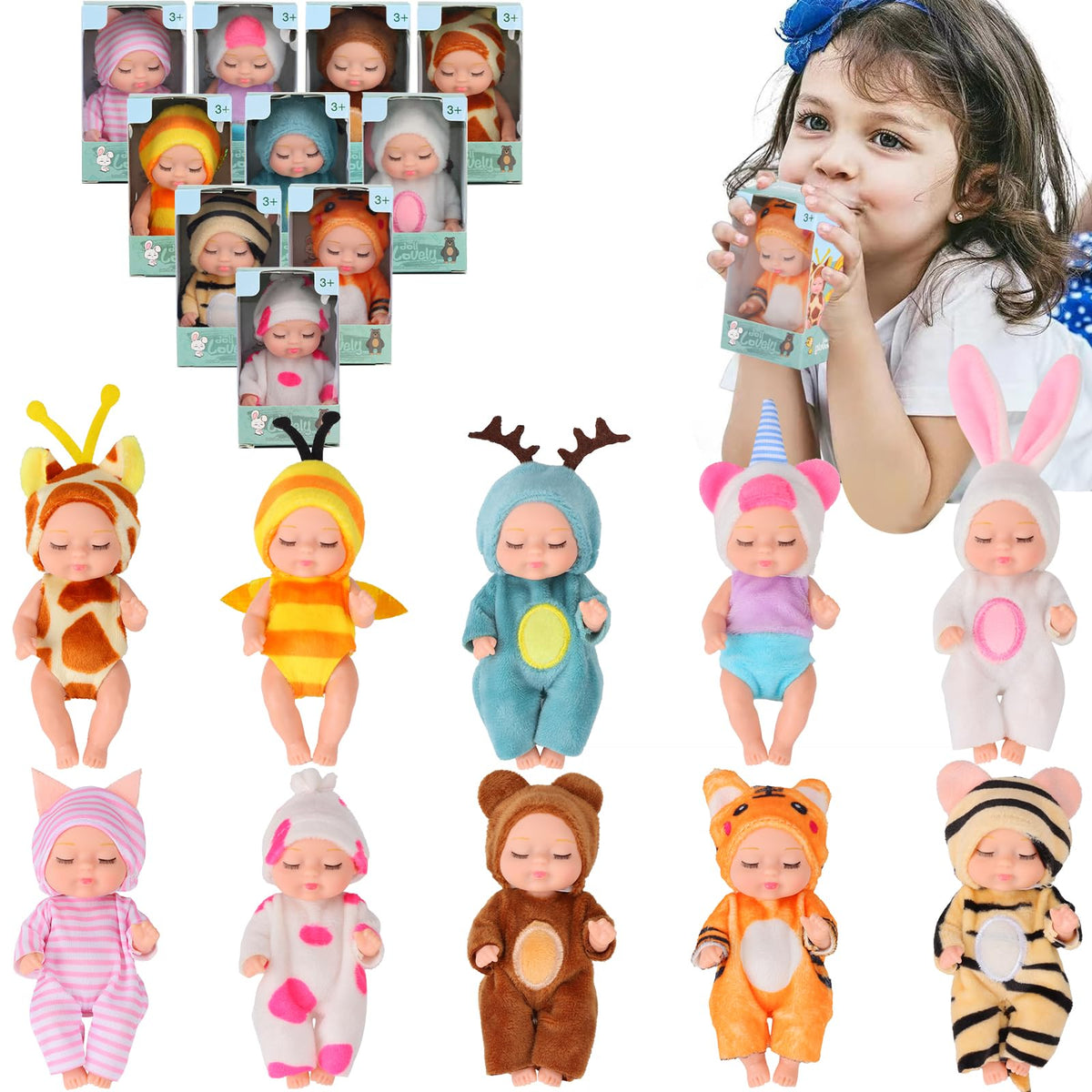Vueos mini reborn doll rabbit outfit inspires friends to share and create adventures