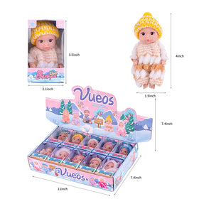 Hand-painted facial features on Vueos dolls enhance lifelike storytelling moments