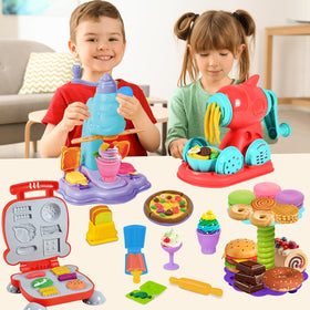 Vunrahsg 4 in 1 dough set creative noodles for playful kitchen crafting