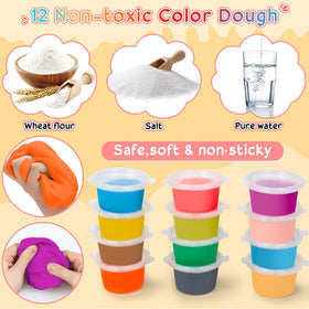 Vunrahsg reusable containers keep dough fresh and playtime organized