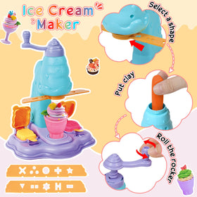 Vunrahsg color dough set waffle maker boosts creativity and hand eye coordination
