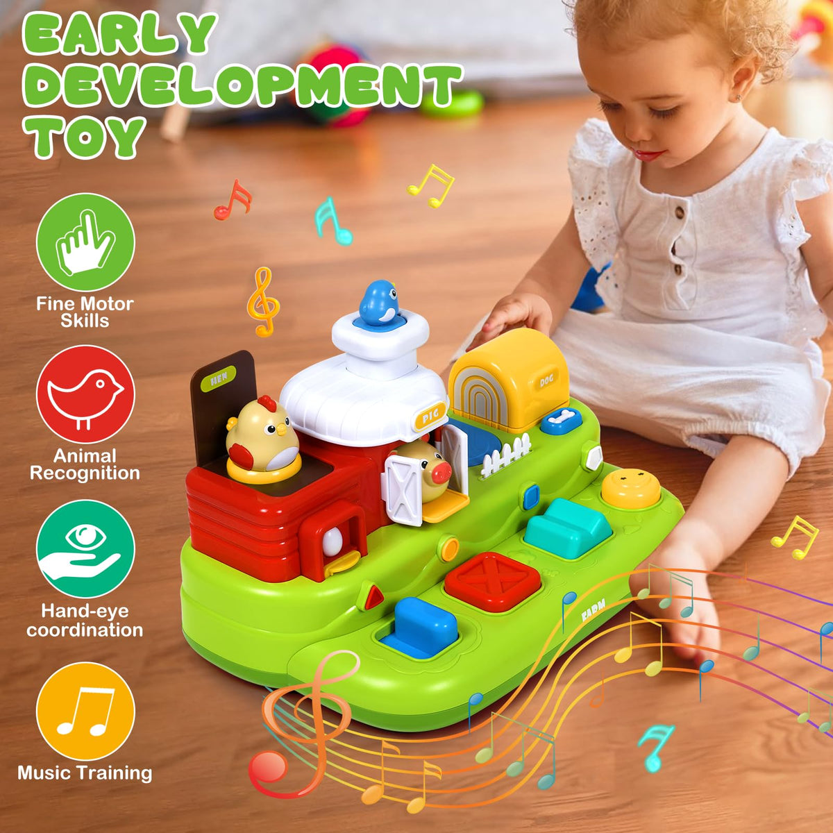 Vunrahsg supports sensory development and fine motor skills during early years