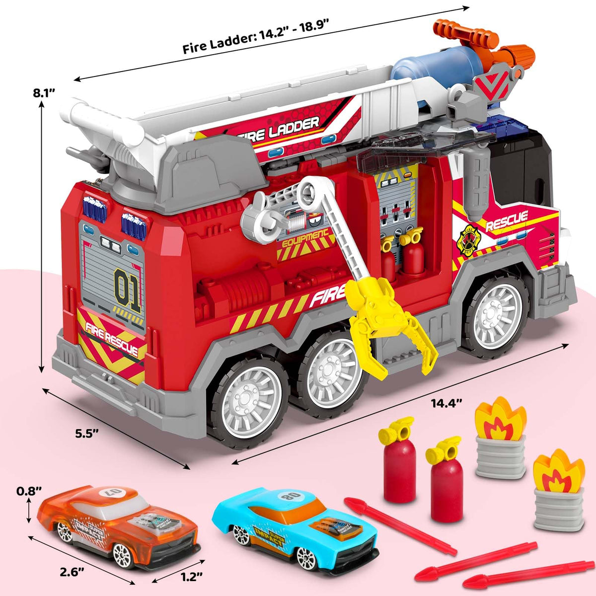 Vunrahsg large 15-inch truck size adds authentic scale to role-play sessions