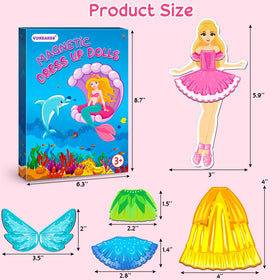 Vunrahsg magnetic dress-up dolls fairy sparks magical adventures