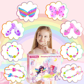 Vunrahsg crystal princess shoes with non-slip grip for safe play