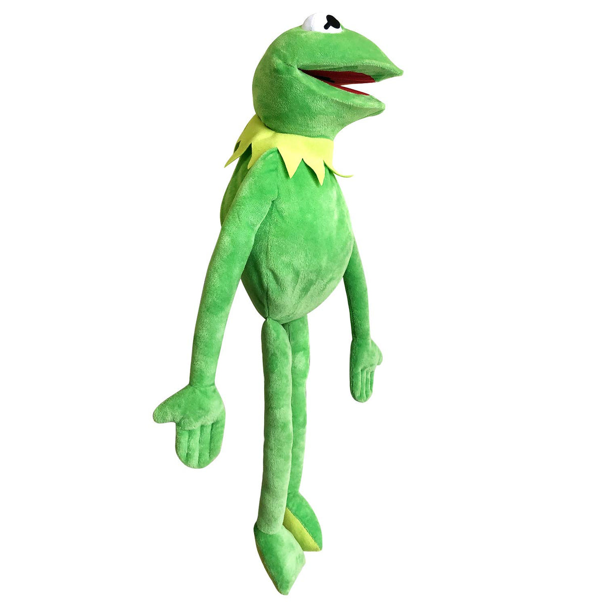 Vurezza Kermit puppet has large eyes for lively character interaction.