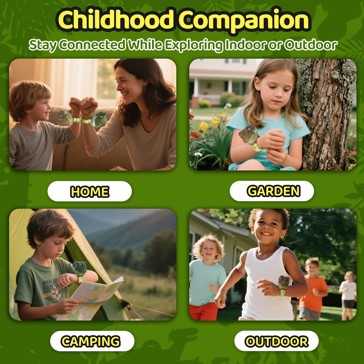 Vvinca Dinosaur Walkie Talkies kid-friendly ergonomic design