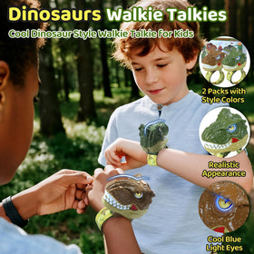 Vvinca Dinosaur Walkie Talkies wrist-strap fit during active play
