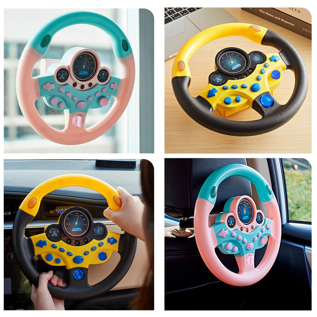VVistch volume control button allows quiet, family-friendly play