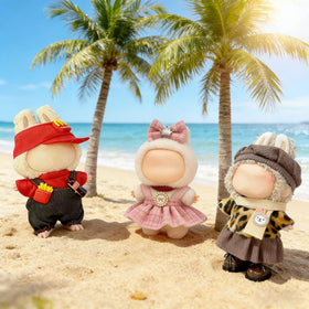 VVQUI Labubu doll hats and accessories showcased for complete dress-up looks.