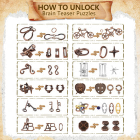 VVSBPL 3D metal puzzle assembly challenge to sharpen concentration on the go.