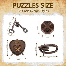 VVSBPL metal puzzle side view durable stainless steel for long-lasting problem-solving fun.